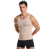 Men's Shapewear Slimming Compression Vest - Skin Color