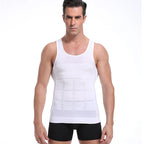 Men's Shapewear Slimming Compression Vest - Black Color