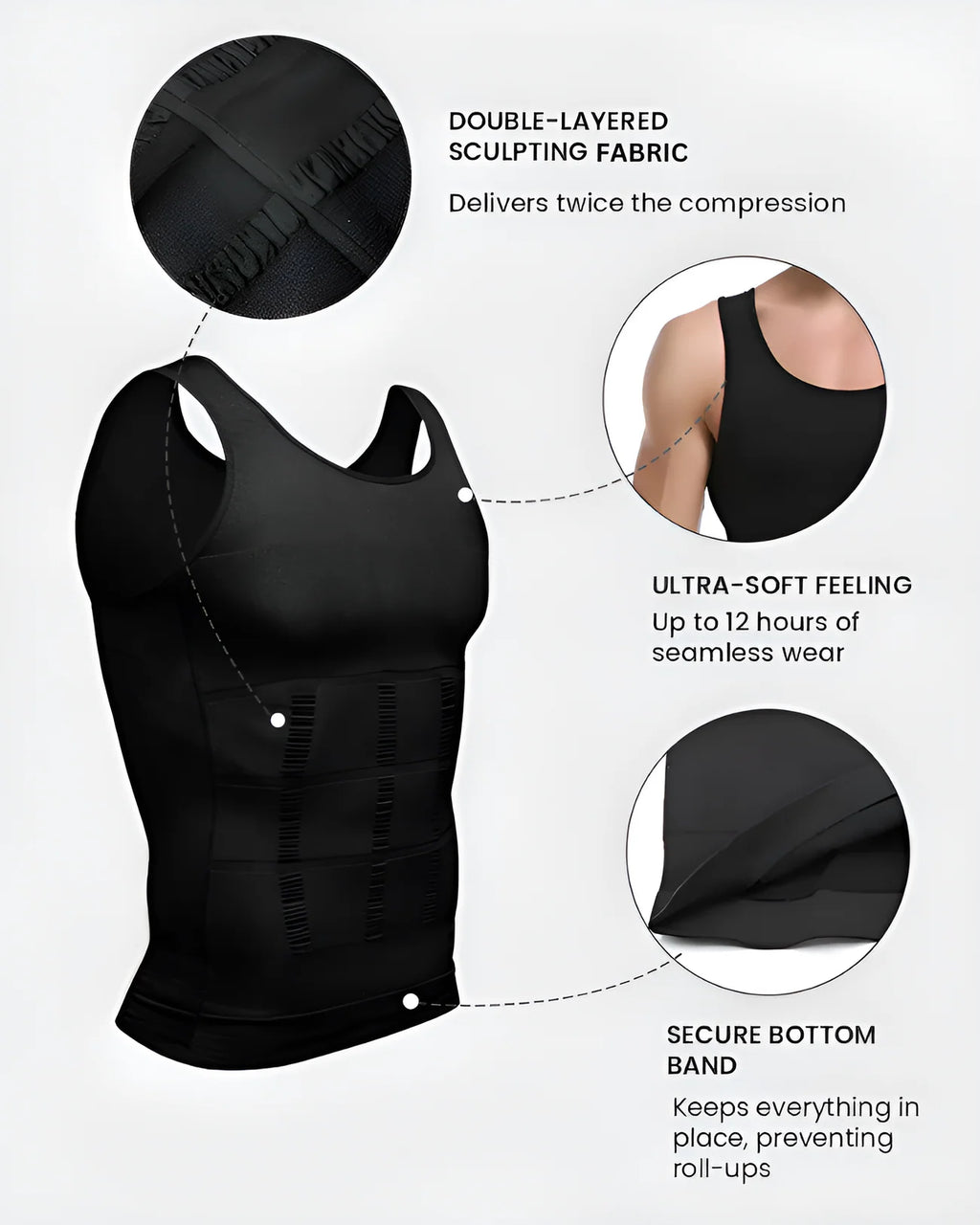 Men's Shapewear Slimming Compression Vest