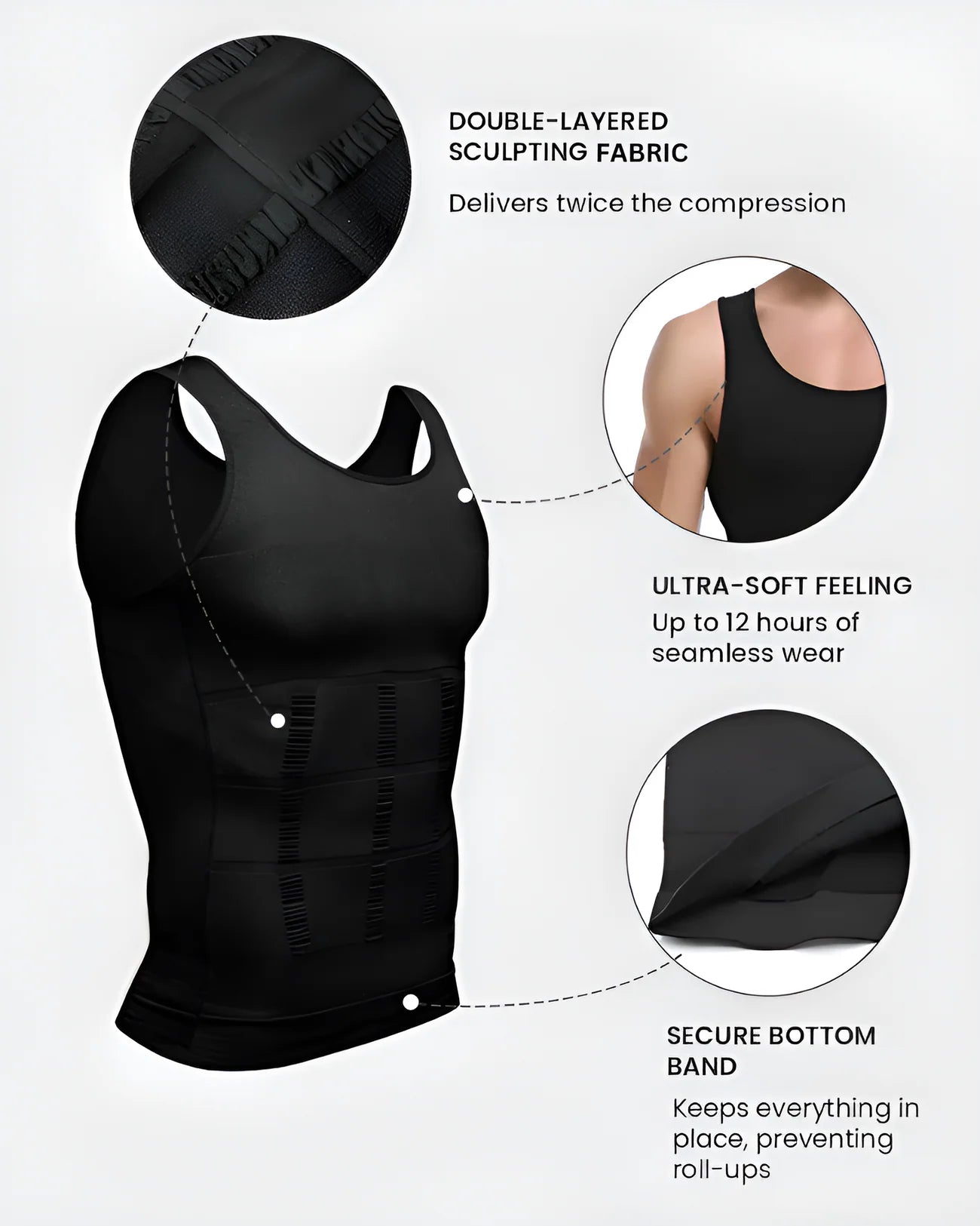 Men's Shapewear Slimming Compression Vest