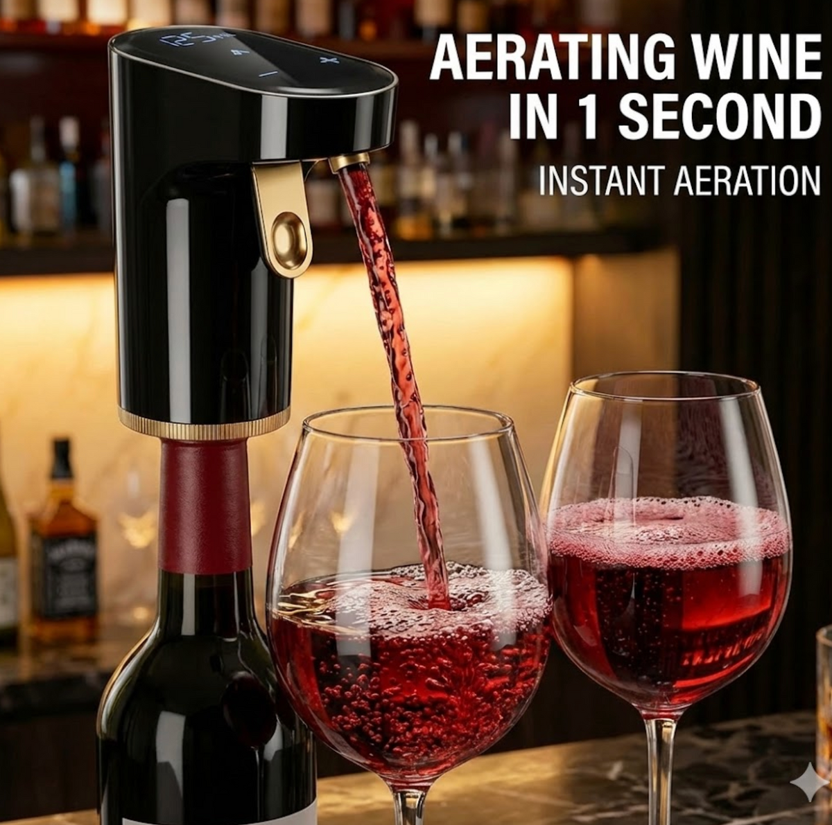 TipsyTap™ Smart Wine & Whiskey Dispenser