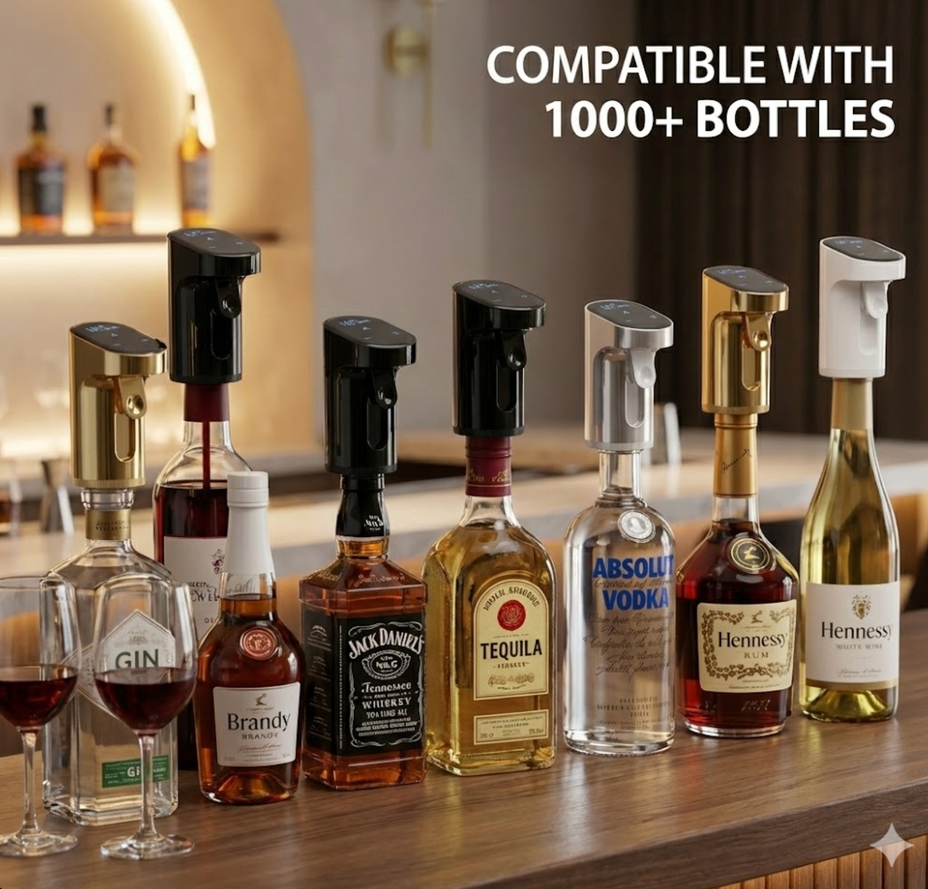 TipsyTap™ Smart Wine & Whiskey Dispenser