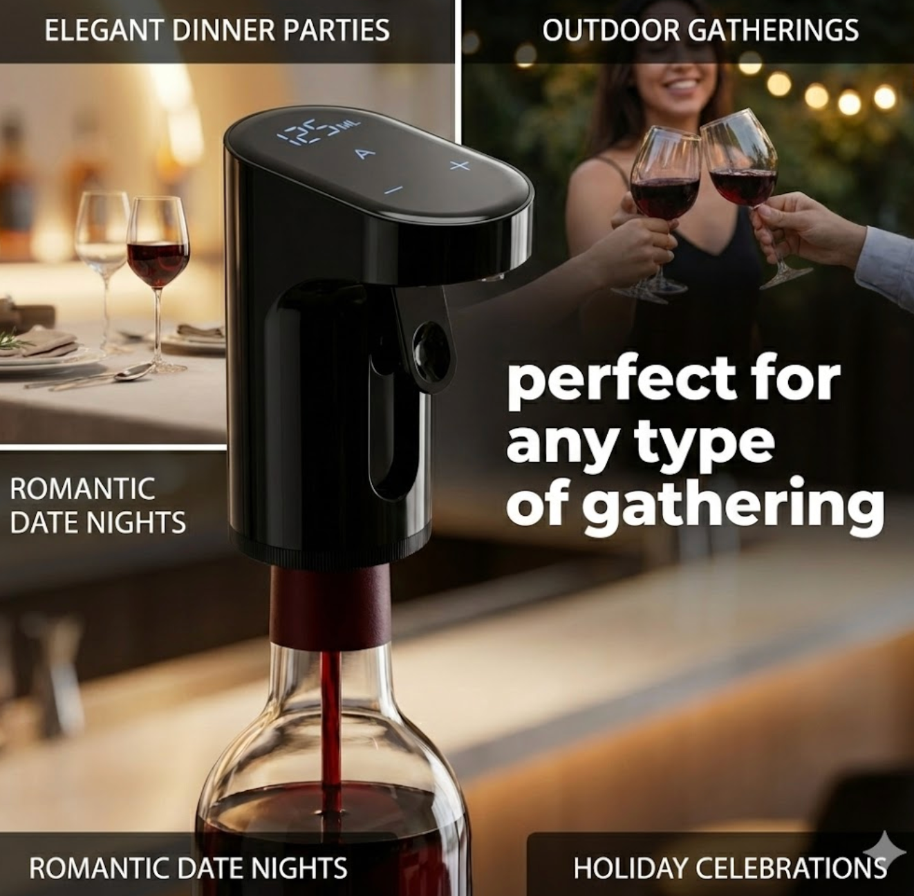 TipsyTap™ Smart Wine & Whiskey Dispenser