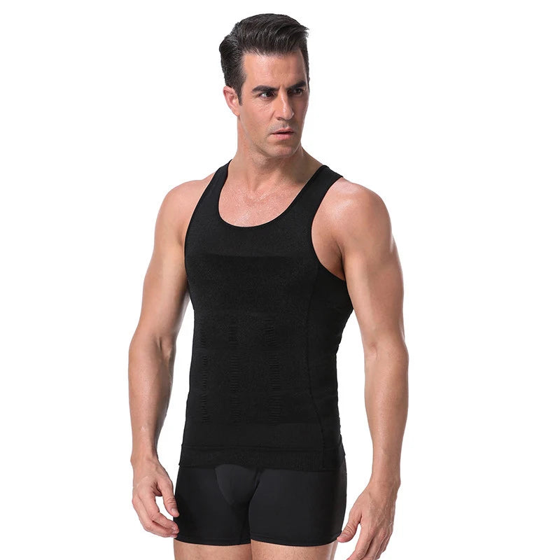 Men's Shapewear Slimming Compression Vest - White Color