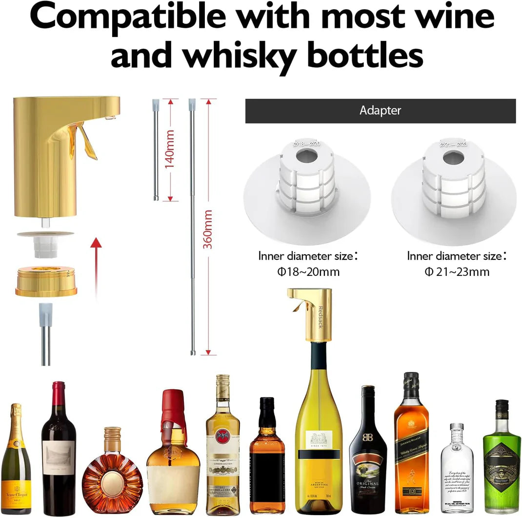 Effortless Wine & Whiskey Dispenser