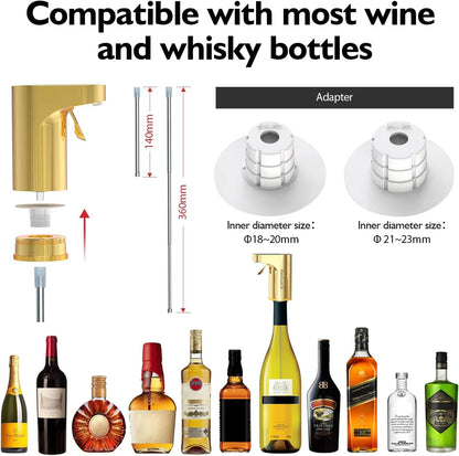 Effortless Wine & Whiskey Dispenser